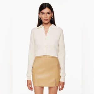 Aritzia Wilfred merino wool and cotton cardigan
